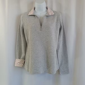 Orvis Top Women's Size Small Printed Collar And Cuffs *